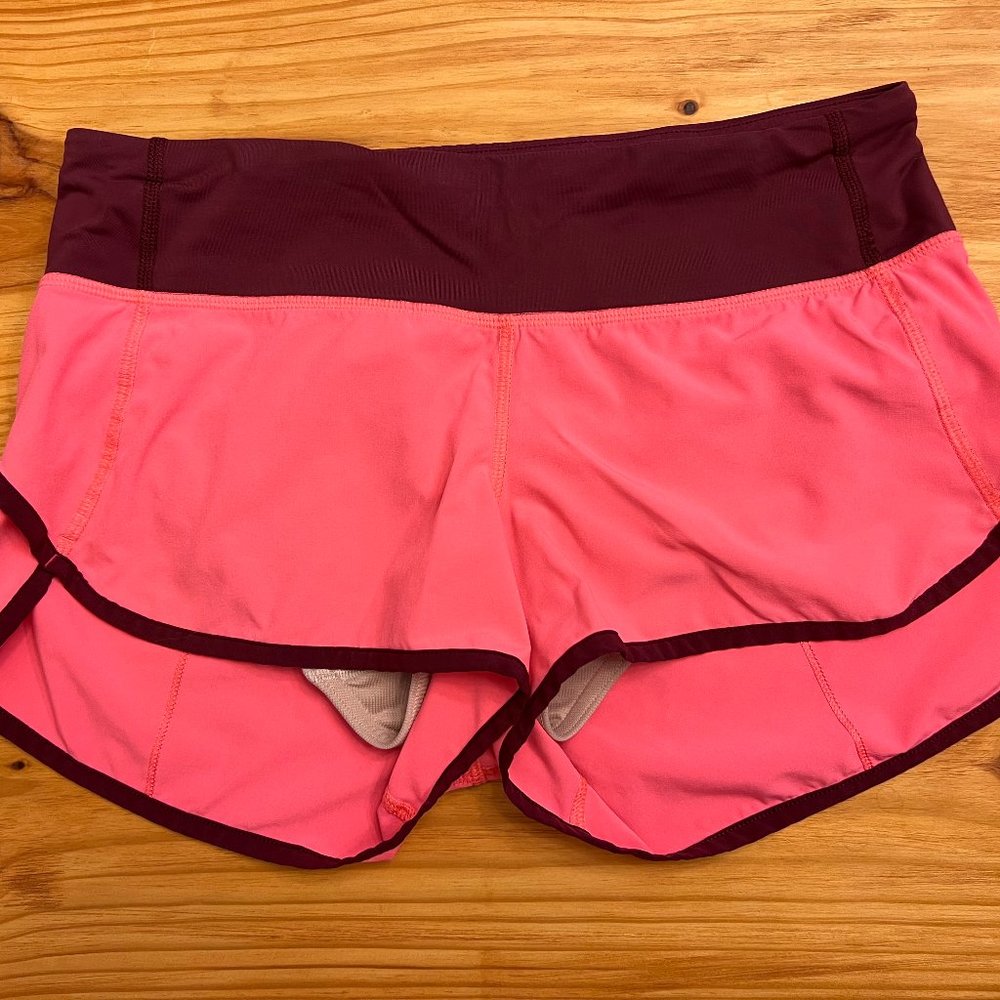 Lululemon Speed Short Flash Light / Wine Berry - Size 4 -  Price Drop!